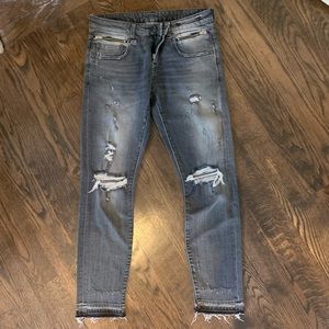 R13 Grey denim jeans - size 25